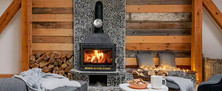 Thelin Hearth Products Direct Vent Gas Stove Fireplace Inspection in Hibbing, Minnesota